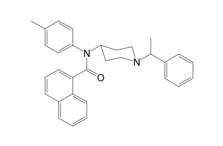 N-4-methylphenyl-N-[1-(1-phenylethyl)piperidin-4-yl]naphtalene-1-carboxamide