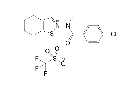 2-(4-Chloro-N-methylbenzamido)-4,5,6,7-tetrahydrobenzo[d]isothiazol-2-ium trifluoromethanesulfonate