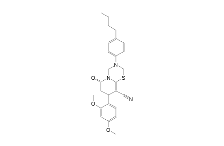 2H,6H-pyrido[2,1-b][1,3,5]thiadiazine-9-carbonitrile, 3-(4-butylphenyl)-8-(2,4-dimethoxyphenyl)-3,4,7,8-tetrahydro-6-oxo-