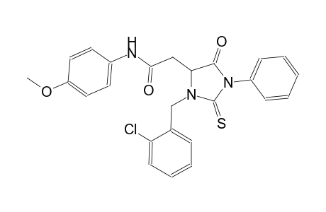 2-[3-(2-chlorobenzyl)-5-oxo-1-phenyl-2-thioxo-4-imidazolidinyl]-N-(4-methoxyphenyl)acetamide