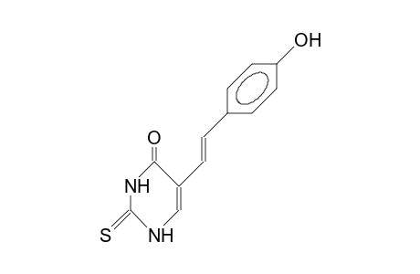 (E)-5-(4-Hydroxy-styryl)-2-thio-uracil