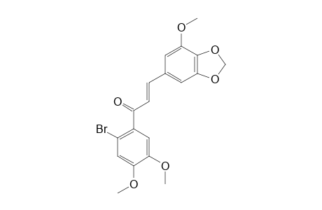 (2E)-1-(2-Bromo-4,5-dimethoxyphenyl)-3-(7-methoxy-2H-1,3-benzodioxol-5-yl)prop-2-en-1-one
