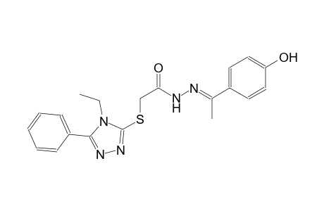 acetic acid, [(4-ethyl-5-phenyl-4H-1,2,4-triazol-3-yl)thio]-, 2-[(E)-1-(4-hydroxyphenyl)ethylidene]hydrazide