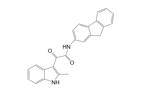 1H-Indole-3-acetamide, N-(9H-fluoren-2-yl)-2-methyl-.alpha.-oxo-