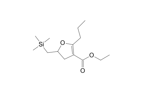 5-Propyl-2-(trimethylsilylmethyl)-2,3-dihydrofuran-4-carboxylic acid ethyl ester