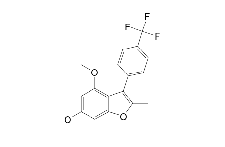 2-METHYL-3-(4'-TRIFLUOROMETHYLPHENYL)-4,6-DIMETHOXY-BENZOFURAN