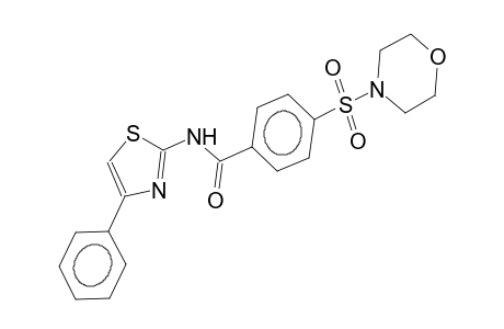 N-(4-phenyl-2-thiazolyl)-4-morpholinosulphonylbenzamide