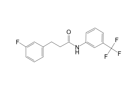 Benzenepropanamide, 3-fluoro-N-[3-(trifluoromethyl)phenyl]-