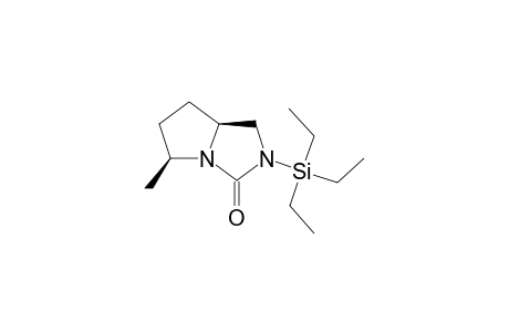 (-)-(5S,7aS)-5-Methyl-2-(triethylsilyl)tetrahydro-1H-pyrrolo[1,2-c]imidazol-3(2H)-one