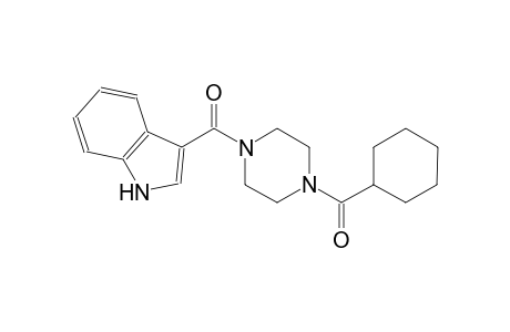 1H-indole, 3-[[4-(cyclohexylcarbonyl)-1-piperazinyl]carbonyl]-