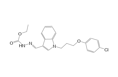 ethyl (2E)-2-({1-[3-(4-chlorophenoxy)propyl]-1H-indol-3-yl}methylene)hydrazinecarboxylate