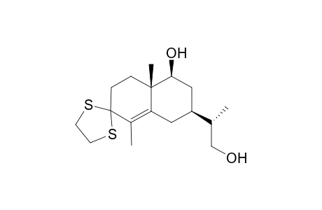 (1S,3S,8aS)-3-[(1S)-2-hydroxy-1-methyl-ethyl]-5,8a-dimethyl-spiro[1,2,3,4,7,8-hexahydronaphthalene-6,2'-1,3-dithiolane]-1-ol