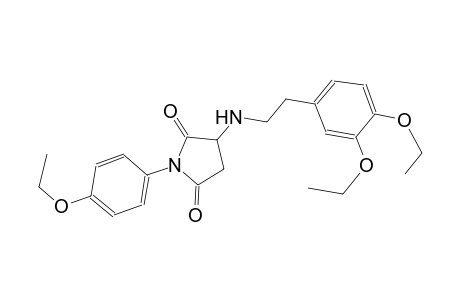 3-[2-(3,4-diethoxyphenyl)ethylamino]-1-p-phenetyl-pyrrolidine-2,5-quinone