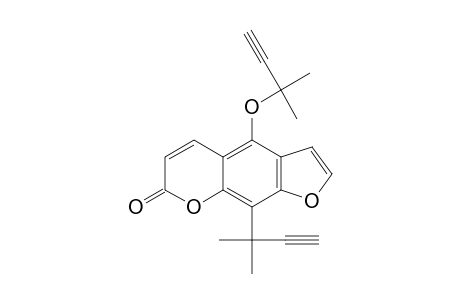 7H-Furo[3,2-g][1]benzopyran-7-one, 9-(1,1-dimethyl-2-propynyl)-4-[(1,1-dimethyl-2-propynyl)oxy]-