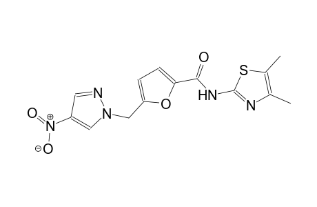 N-(4,5-dimethyl-1,3-thiazol-2-yl)-5-[(4-nitro-1H-pyrazol-1-yl)methyl]-2-furamide
