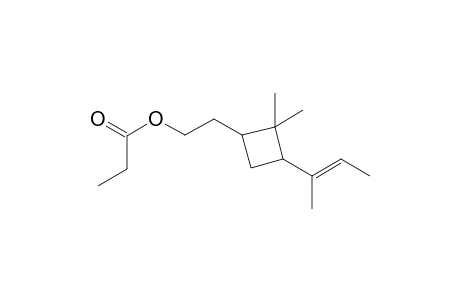 2,2-Dimethyl-3-(1'-methyl-1'-propenyl)cyclobutane-1-ethyl propionate