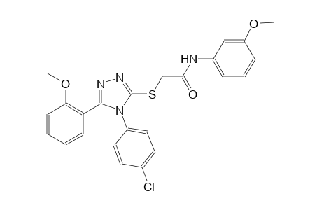 2-{[4-(4-chlorophenyl)-5-(2-methoxyphenyl)-4H-1,2,4-triazol-3-yl]sulfanyl}-N-(3-methoxyphenyl)acetamide