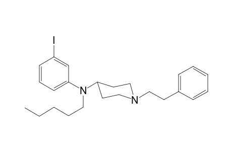 N-(3-Iodophenyl)-N-pentyl-1-(2-phenylethyl)piperidin-4-amine
