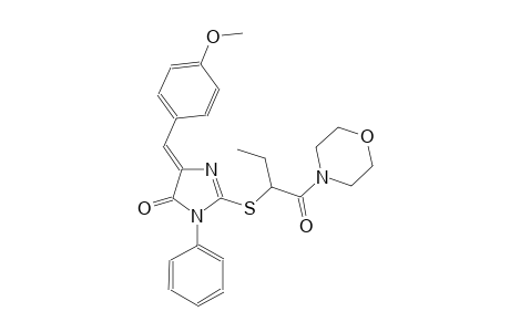 (5Z)-5-(4-methoxybenzylidene)-2-{[1-(4-morpholinylcarbonyl)propyl]sulfanyl}-3-phenyl-3,5-dihydro-4H-imidazol-4-one