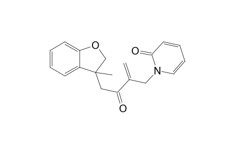 1-{2-[2-(3-Methyl-2,3-dihydrobenzo[b]furan-3-yl)acetyl]allyl}-1,2-dihydro-2-pyridone