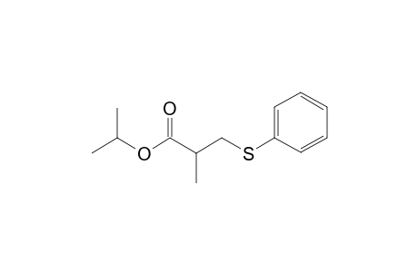 2-methyl-3-(phenylthio)propanoic acid propan-2-yl ester