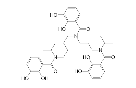 N(1),N(10)-Diisopropyl-N(1),N(5),N(10)-tris(2,3-dihydroxybenzoyl)-1,5,10-triazadecane