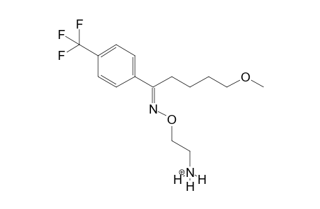 2-[[5-methoxy-1-[4-(trifluoromethyl)phenyl]pentylidene]amino]oxyethylazanium