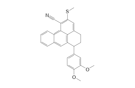 6-(3,4-dimethoxyphenyl)-2-(methylthio)-5,6-dihydro-4H-benzo[a]phenalene-1-carbonitrile