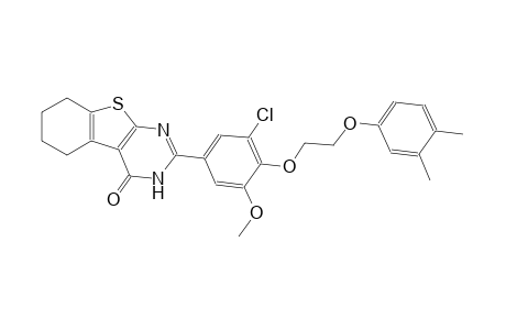 benzo[4,5]thieno[2,3-d]pyrimidin-4(3H)-one, 2-[3-chloro-4-[2-(3,4-dimethylphenoxy)ethoxy]-5-methoxyphenyl]-5,6,7,8-tetrahydro-