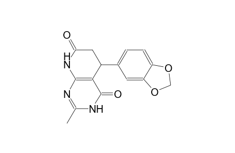 pyrido[2,3-d]pyrimidine-4,7(3H,6H)-dione, 5-(1,3-benzodioxol-5-yl)-5,8-dihydro-2-methyl-