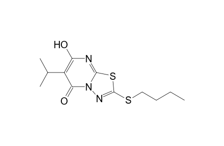 2-(Butylthio)-7-hydroxy-6-isopropyl-5H-1,3,4-thiadiazolo(3,2-A)pyrimidin-5-one