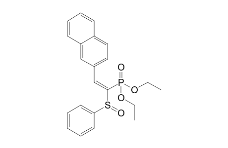 2-[(E)-2-(benzenesulfinyl)-2-diethoxyphosphoryl-vinyl]naphthalene