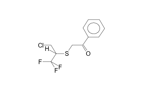 1,1,1-TRIFLUORO-3-CHLORO-2-(BENZOYLMETHYLTHIO)PROPANE