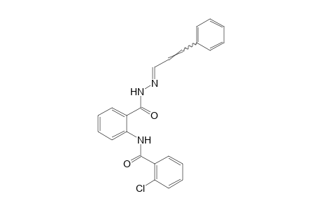 N-(o-CHLOROBENZOYL)ANTHRANILIC ACID, CINNAMYLIDENEHYDRAZIDE