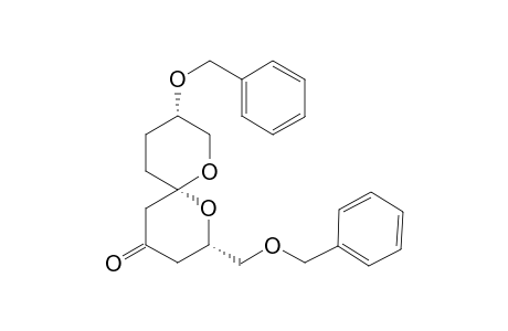 (2S,6S,9S)-9-Benzyloxy-2-((benzyloxy)methyl)-1,7-dioxaspiro[5.5]undecan-4-one