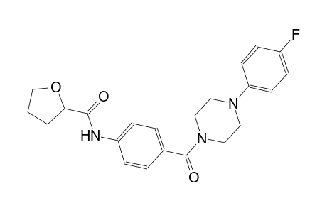N-(4-{[4-(4-fluorophenyl)-1-piperazinyl]carbonyl}phenyl)tetrahydro-2-furancarboxamide
