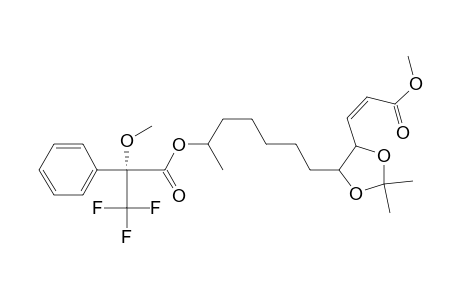 (R)-(+)-Benzeneacetic acid , .alpha.-methoxy-.alpha.-(trifluoromethyl)-,6-[5-(3-methoxy-3-oxo-1-propenyl)-2,2-dimethyl-1,3-dioxolan-4-yl]-1-methylhexyl ester