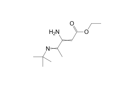 Ethyl 3-amino-4-(N-tert-butylimino)-2-pentenoate