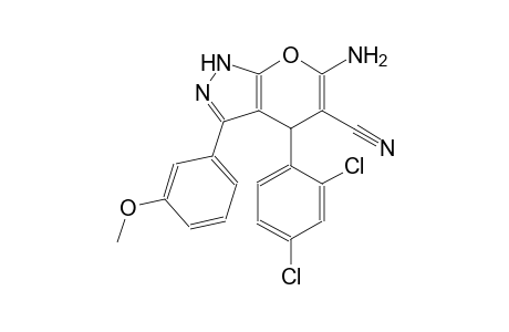 6-amino-4-(2,4-dichlorophenyl)-3-(3-methoxyphenyl)-1,4-dihydropyrano[2,3-c]pyrazole-5-carbonitrile