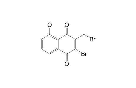 2-BROMO-3-(BROMOMETHYL)-5-HYDROXY-[1.4]-NAPHTHOQUINONE