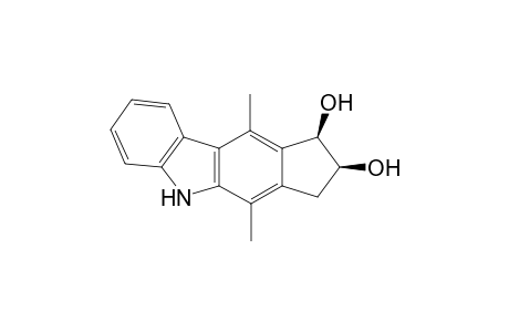 cis-1,2,3,5-Tetrahydro-4,10-dimethylcyclopenta[b]carbazole-1,2-diol