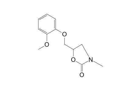 5-[(o-METHOXYPHENOXY)METHYL]-3-METHYL-2-OXAZOLIDINONE