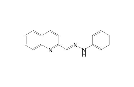 2-Quinolinecarboxaldehyde, phenylhydrazone