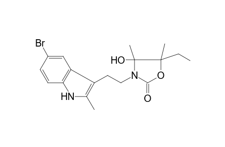 3-[2-(5-bromo-2-methyl-1H-indol-3-yl)ethyl]-5-ethyl-4-hydroxy-4,5-dimethyl-1,3-oxazolidin-2-one