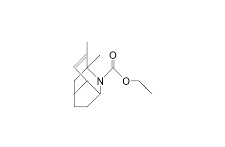 N-Ethoxycarbonyl-1,9-dimethyl-2-aza-tricyclo(4.3.1.0/3,7/)dec-8-ene