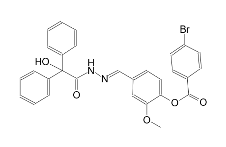 benzeneacetic acid, alpha-hydroxy-alpha-phenyl-, 2-[(E)-[4-[(4-bromobenzoyl)oxy]-3-methoxyphenyl]methylidene]hydrazide