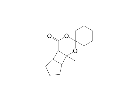 SPIRO[3,5-DIOXATRICYCLO[6.3.0.0E2,7]UNDECAN-6-ON-4,1'-CYCLOHEXANE], 2,3'-DIMETHYL-, (ISOMERIC MIXTURE)