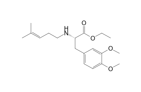 N-(4'-Methylpent-3'-enyl)-3-(3",4"-dimethoxyphenyl)alanine - ethyl ester