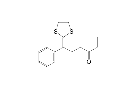 6-(1,3-Dithiolan-2-ylidene)-6-phenylhexan-3-one