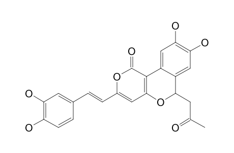INONOTUSIN-B;5-(10,11-DIHYDROXY-STYRYL)-3',4'-DIHYDROXY-7'-(2-OXO-PROPYL)-PYRANO-ISOCHROMEN-1-ONE